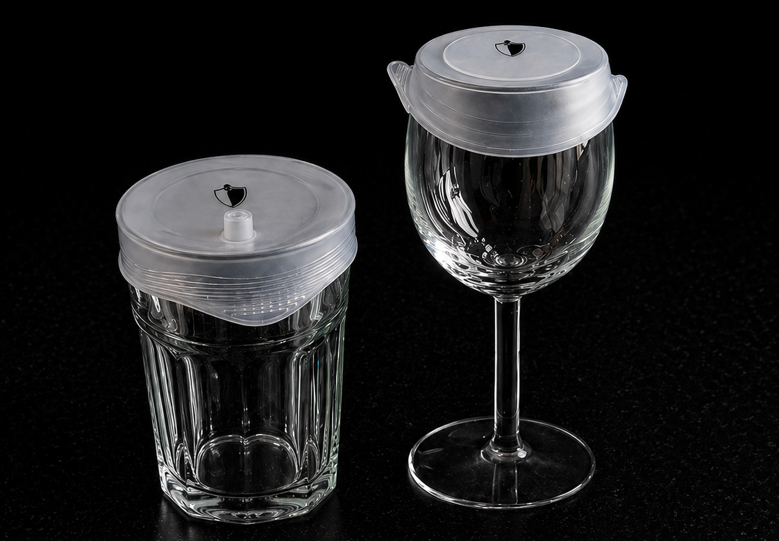 Couvre-verre anti drogue réutilisable – Protection boisson | Sécurité soirée | Emma Protect